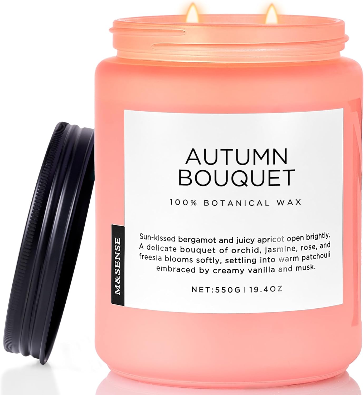 M&SENSE Fall Candle Autumn Flower Scented for Cozy Spaces