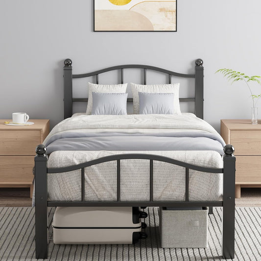 Twin XL Bed Frame with Noise-Free Design and Storage Options