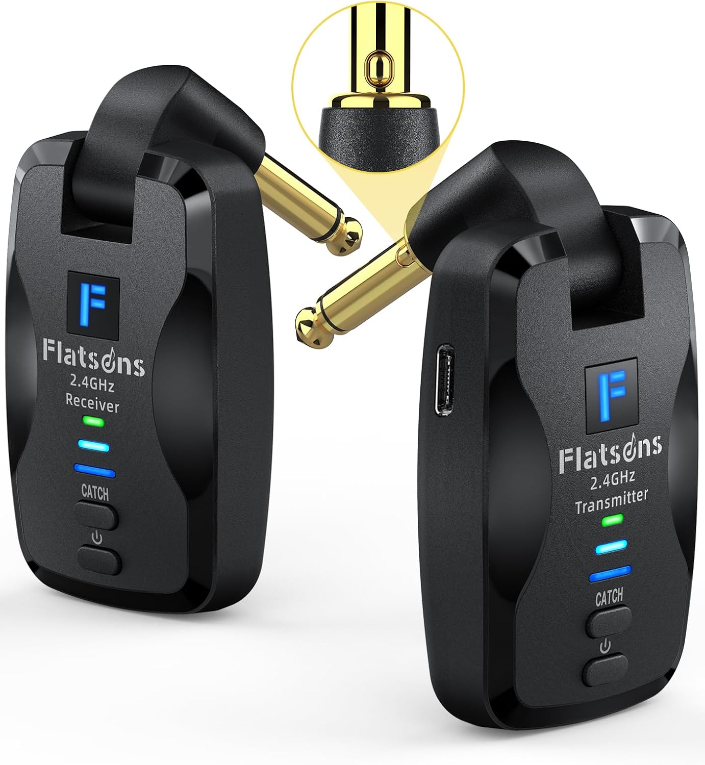 FW2D Wireless Guitar System for Clear Audio and Performance