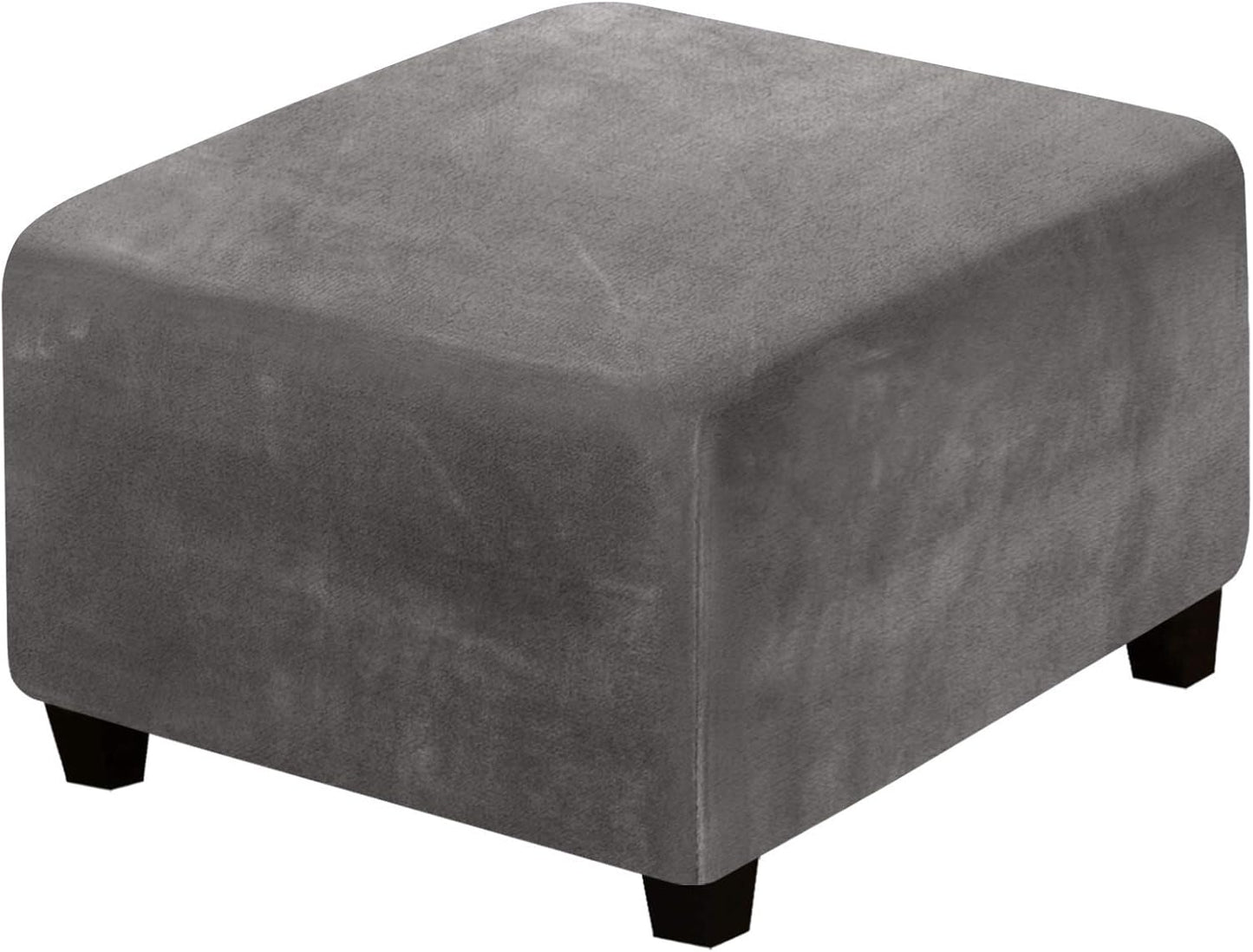 H.VERSAILTEX Square Ottoman Covers for Stylish Home Decor