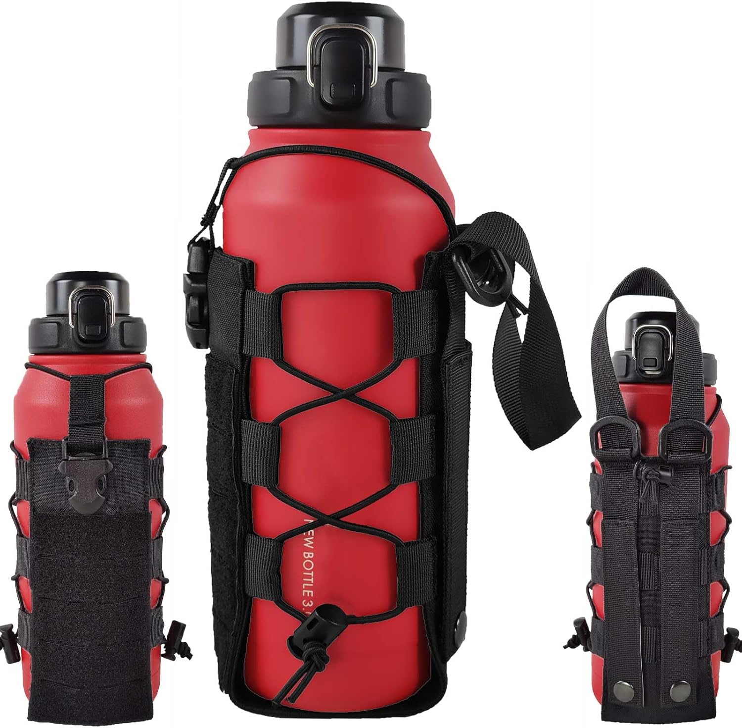 WICKTICK Molle Water Bottle Holder Pouch - Tactical Fuel Bag for Outdoor Adventures