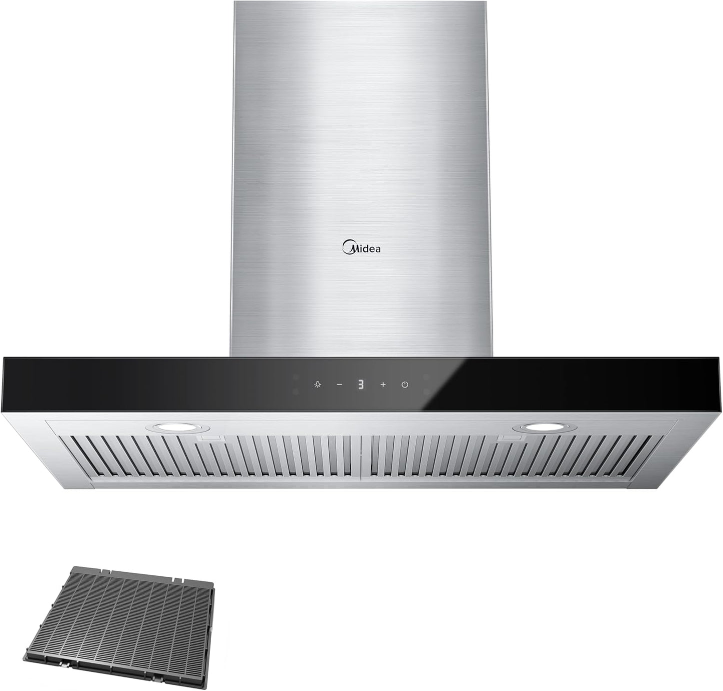 Midea MVT30W9AST 30 Inch Range Hood with 450 CFM Suction Power