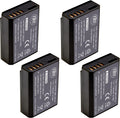 LP-E10 4 Pack Batteries for Canon EOS Rebel T3 T5 T6 T7 - Reliable
