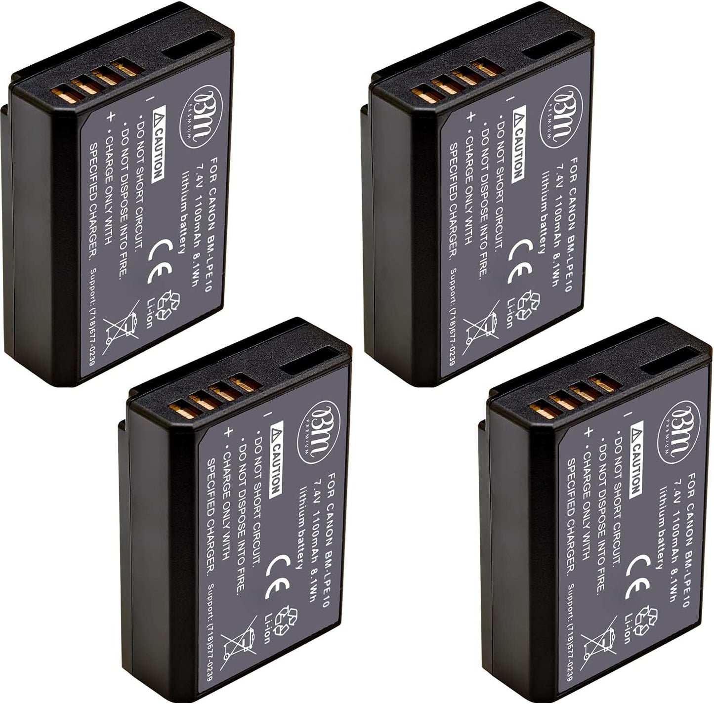 BM Premium LP-E10 Batteries for Canon EOS Rebel Cameras