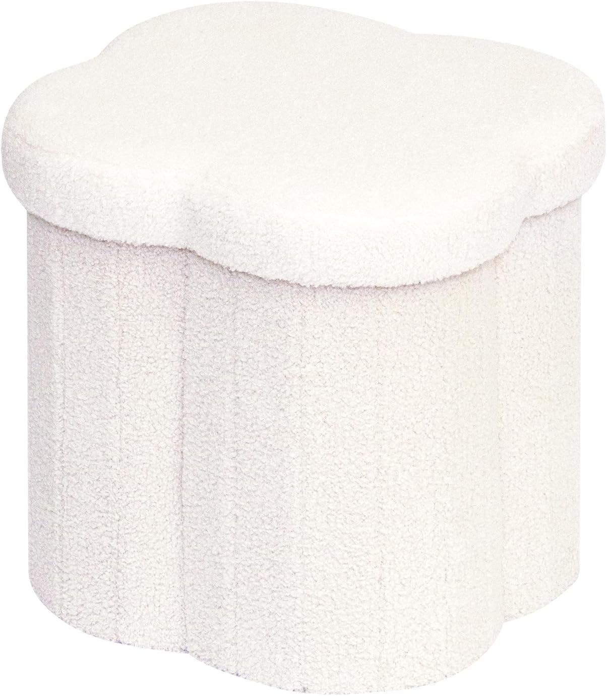 Flower-Shaped Storage Ottoman Cube for Stylish Home Decor