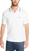 Nautica Classic Fit Short Sleeve Dual Tipped Collar Polo (Style N2KW)