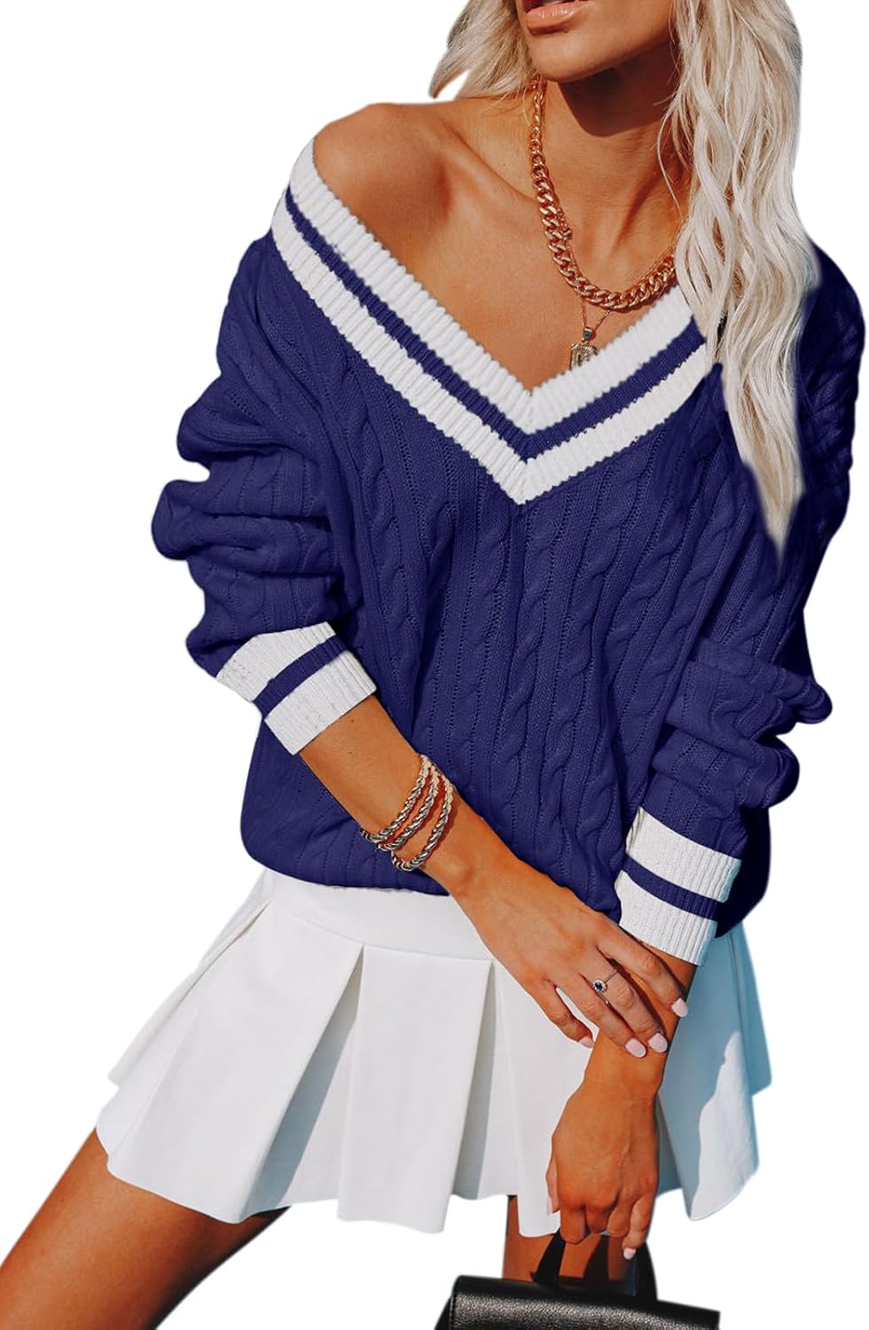 Womens V Neck Oversized Sweaters for Casual and Formal Wear
