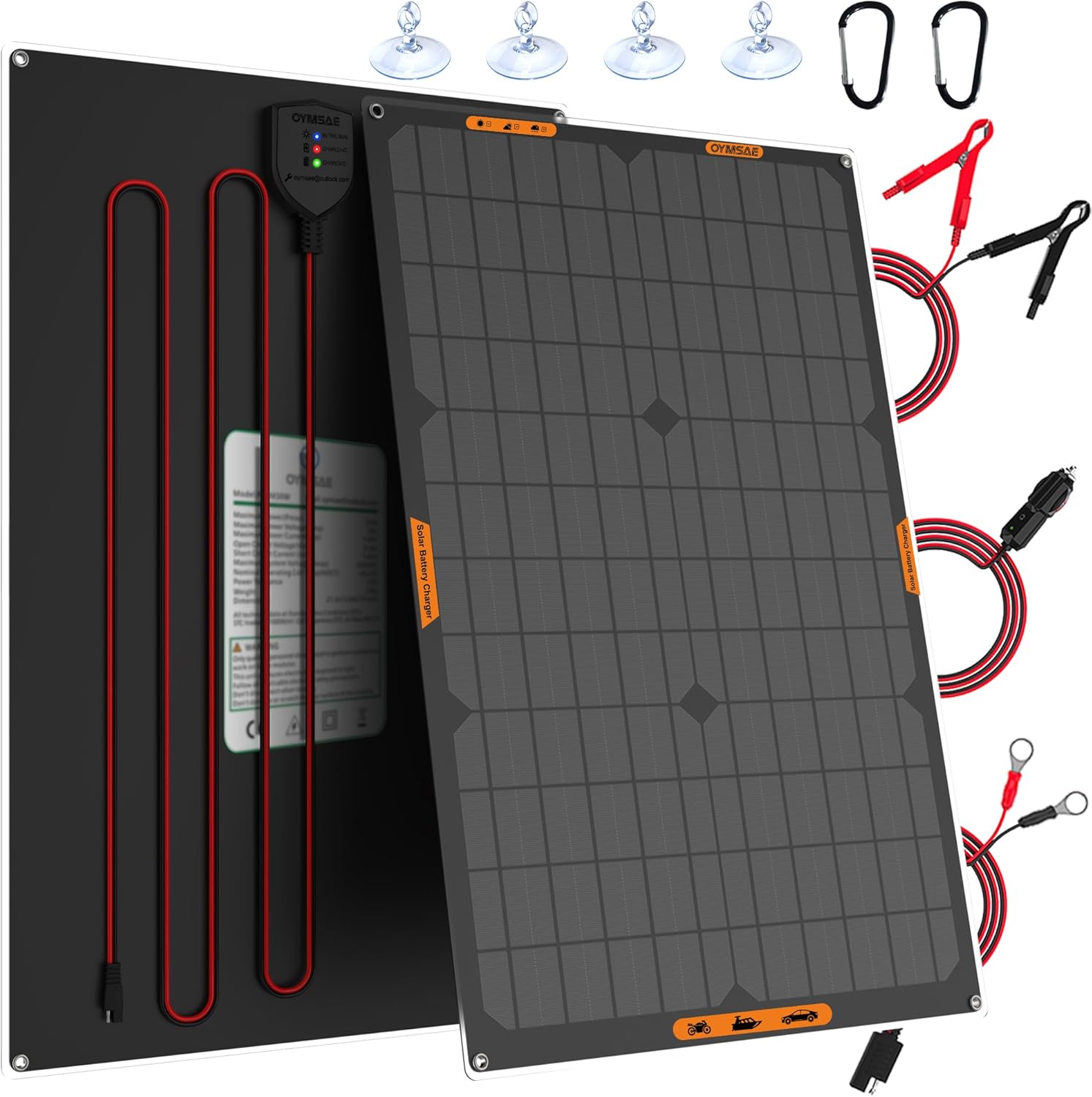 OYMSAE 30W 12V Solar Panel Charger with High Efficiency