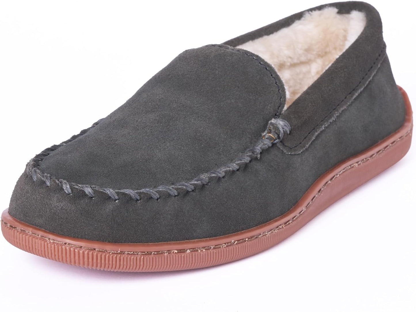 Minnetonka Men's Pile Lined Hardsole Slipper for Ultimate Comfort