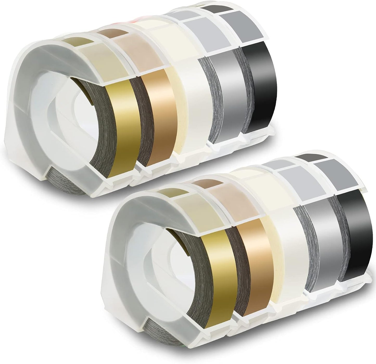 Pristar 3D Embossing Tape 9mm 10-Pack - Effortless Organization