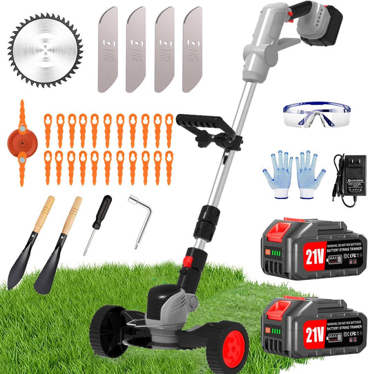 Electric Weed Wacker Cordless Battery Powered Trimmer for Lawn