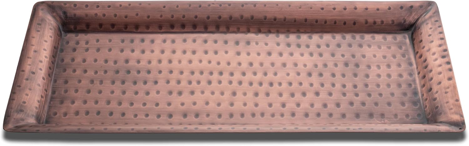 Hand Hammered Metal Serving Tray for Elegant Gatherings