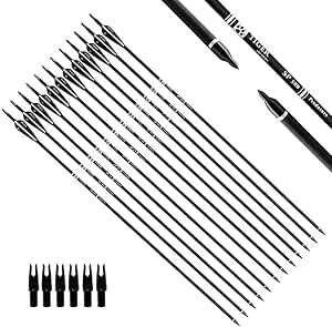 TIGER ARCHERY 30Inch Carbon Arrow Practice Hunting Arrows Review