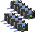 GREENCYCLE Compatible Ptouch TZe-551 24mm Tape - Durable Blue Labels