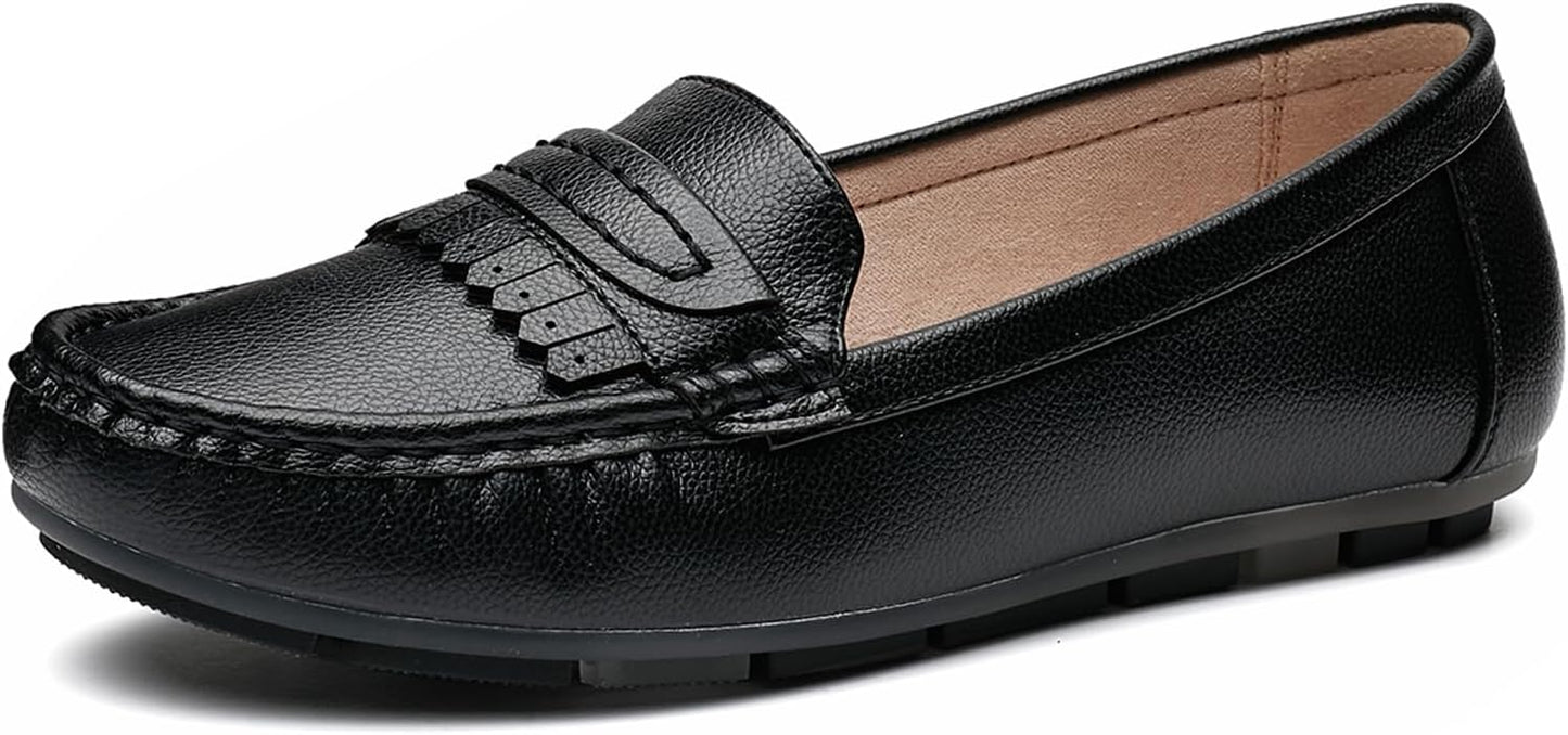 Women's Business Loafers Lightweight Slip On Casual Flats Shoes