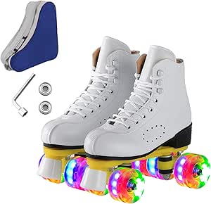 Ugboiu Roller Skates for Men and Women - Classic Double-Row Skates