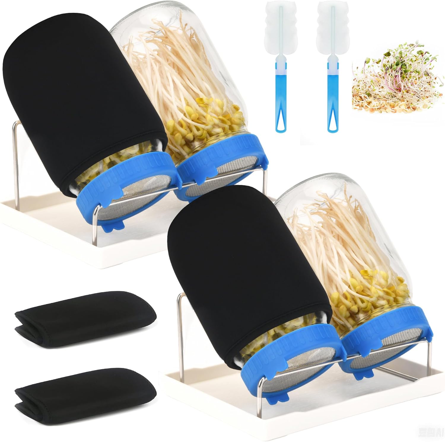 Lulonpon Sprouting Kit for Healthy Home-Grown Sprouts