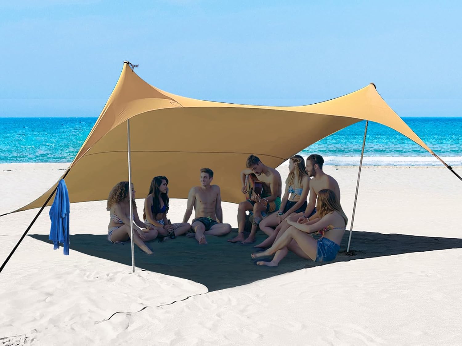 1010ft UPF50+ Beach Tent Sun Shelter for Outdoor Fun