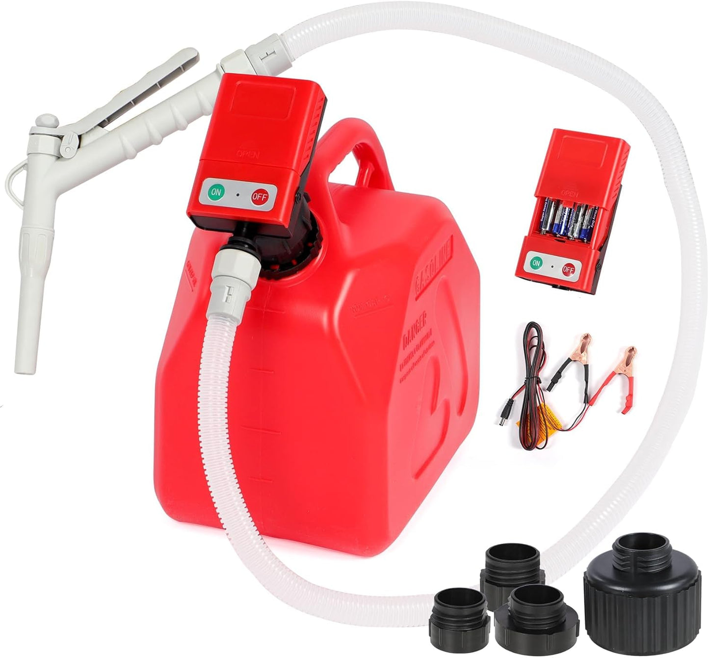 Portable Fuel Transfer Pump - Easy, Versatile Power Options