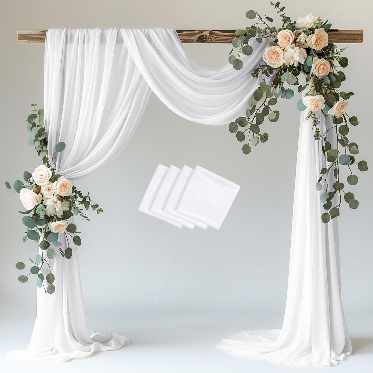 Wokceer Wedding Arch Draping Fabric for Elegant Ceremonies