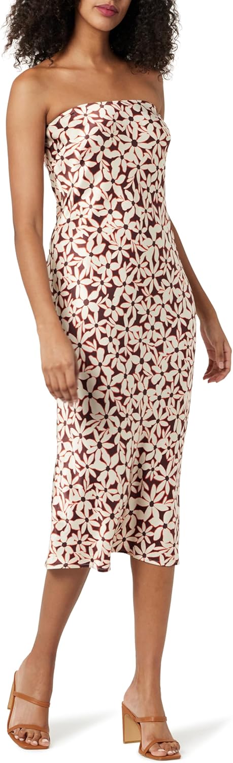 The Drop Women's Danica Strapless Midi Dress for Special Occasions