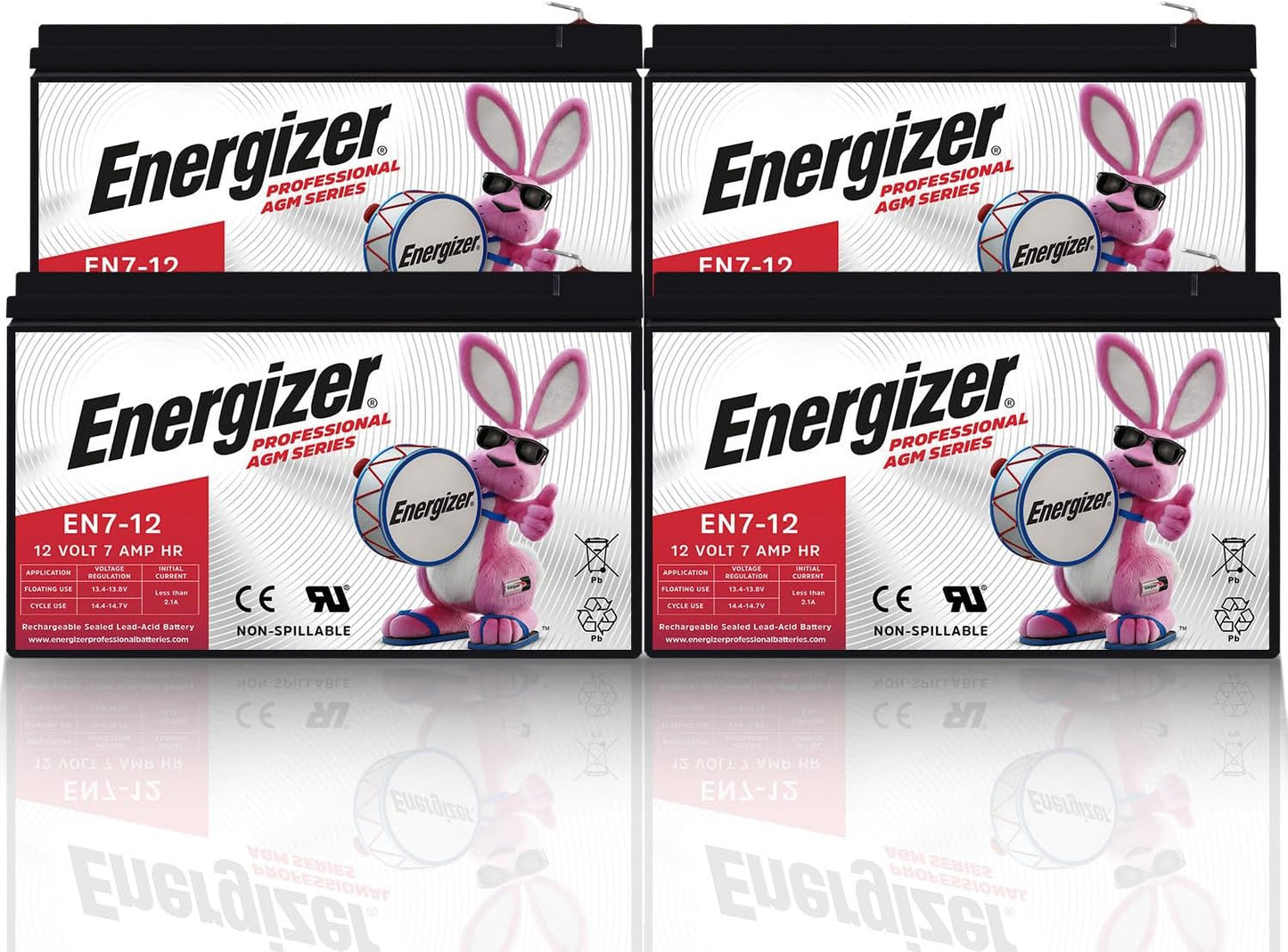 Energizer EN7-12 12V 7Ah AGM Battery Pack for Versatile Use