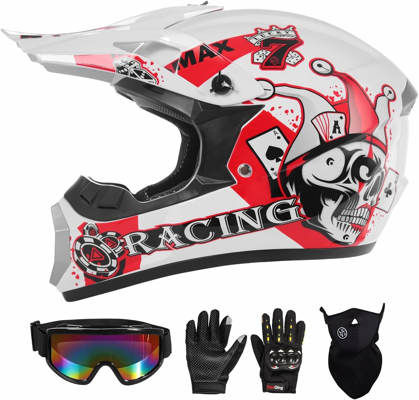 SPARK DOT Certified Youth Motocross Helmet for Kids Riding