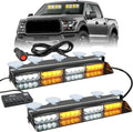 Emergency Dash Strobe Lights 32LED Amber White - High Visibility