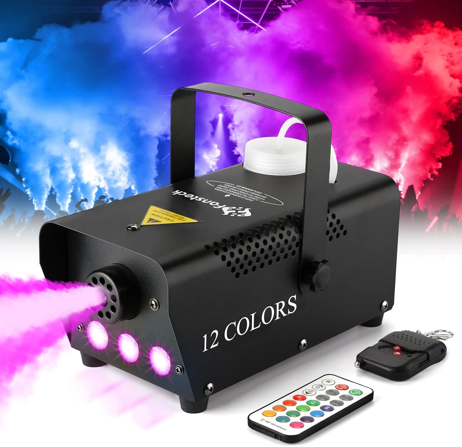 Fog Machine with Colorful LED Lights for Parties and Events