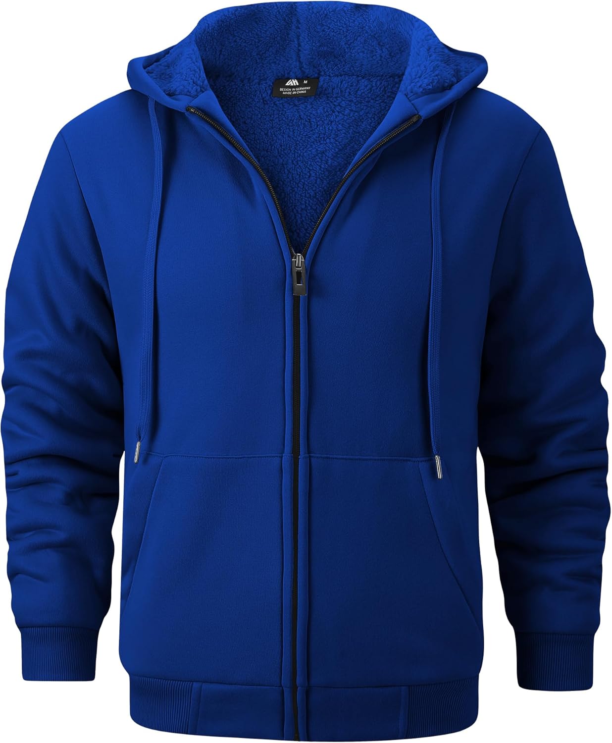 GEEK LIGHTING Heavyweight Fleece Hoodie for Men - Full Zip Up
