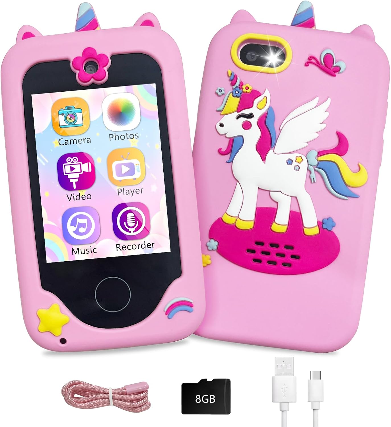 Unicorn-themed Smart Learning Phone for Kids!