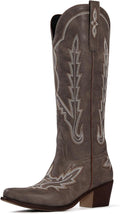Cowboy Boots for Women Knee High Cowgirl Boots - Classic Embroidered