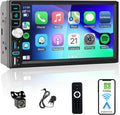 Double Din Car Stereo Bluetooth Compatible with Wireless Apple