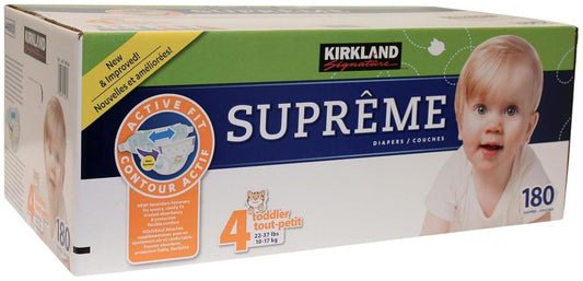 Kirkland Diapers Size 4 - 180 Count for Ultimate Comfort
