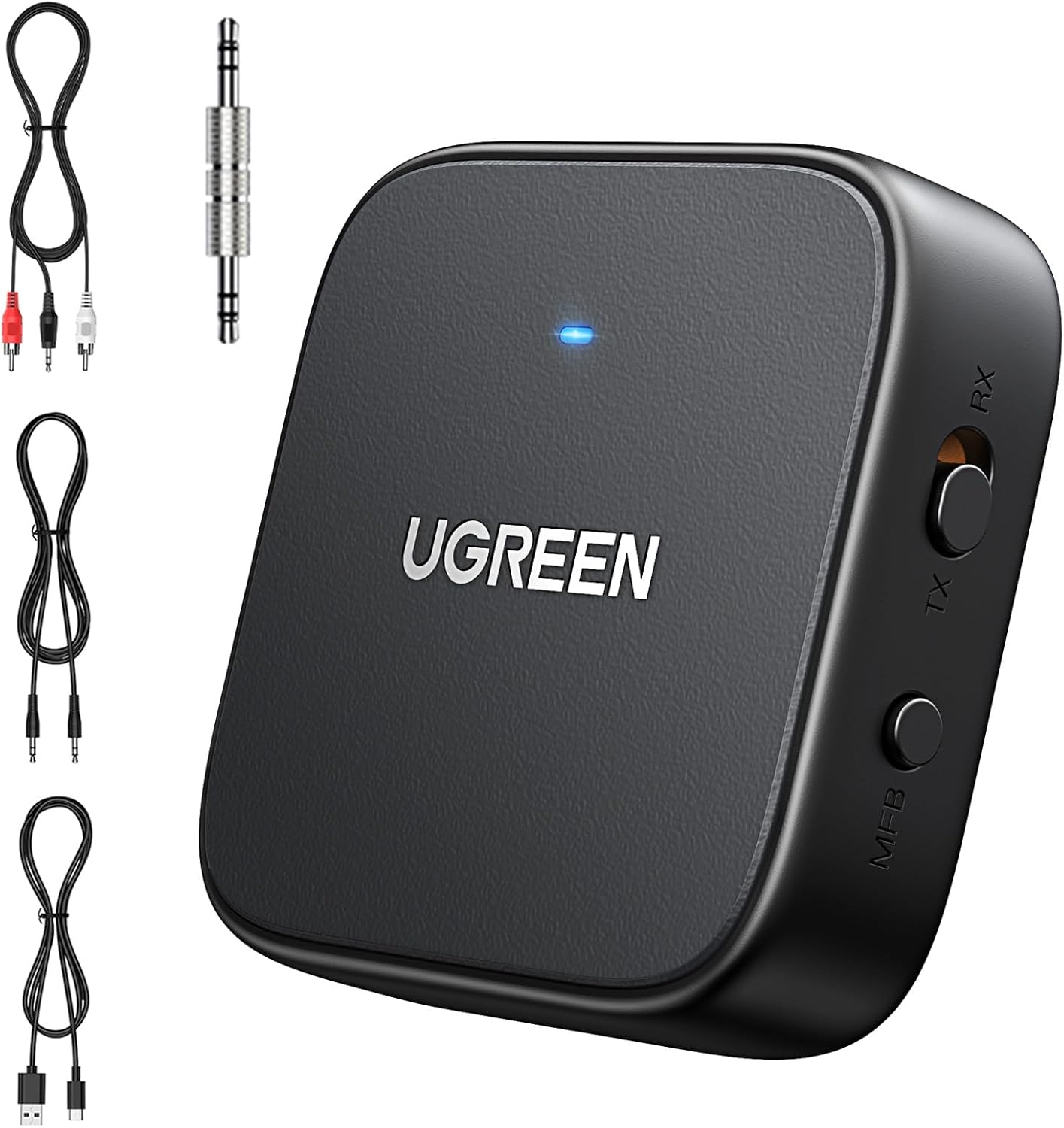 UGREEN Bluetooth 5.2 Transmitter: Dual Pair Wireless Connection