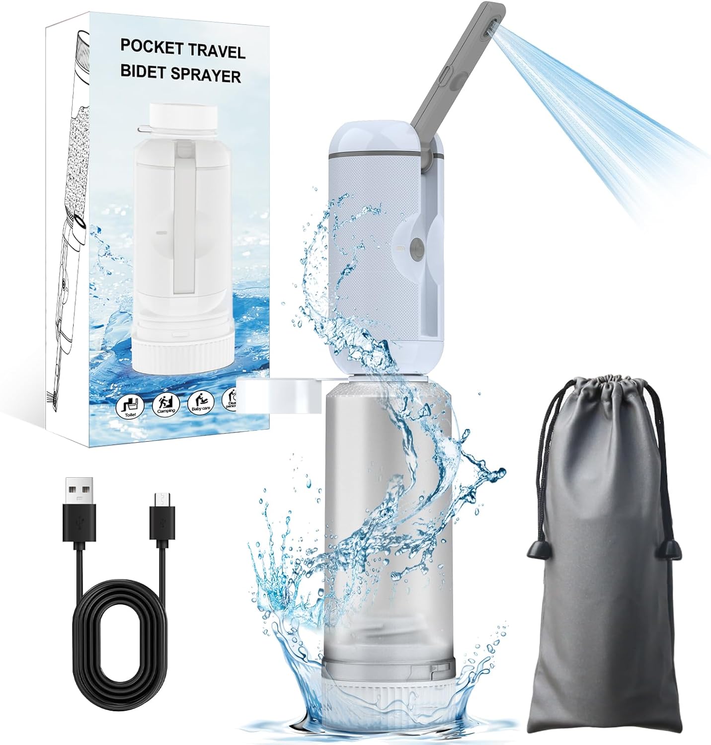 VITCOCO Rechargeable Travel Bidet - Hygienic On-the-Go!