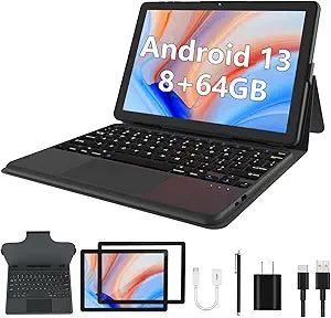 Android Tablet 2 in 1 with Keyboard and 1TB Expandable Storage