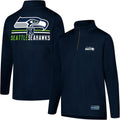 Ultra Game Youth NFL Official Super Soft Quarter Zip Long Sleeve neck