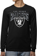 NFL Junk Food Bold Logo Long Sleeve T-Shirt - Soft Game Day Tee Fan