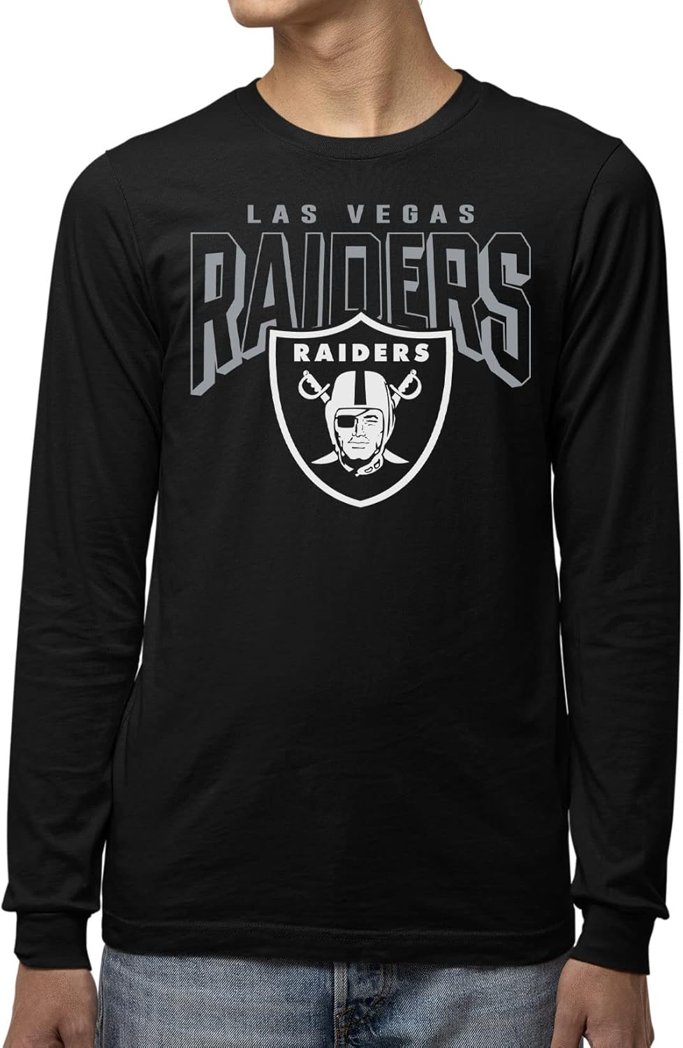 NFL Las Vegas Raiders Long Sleeve T-Shirt for Fans and Gamers