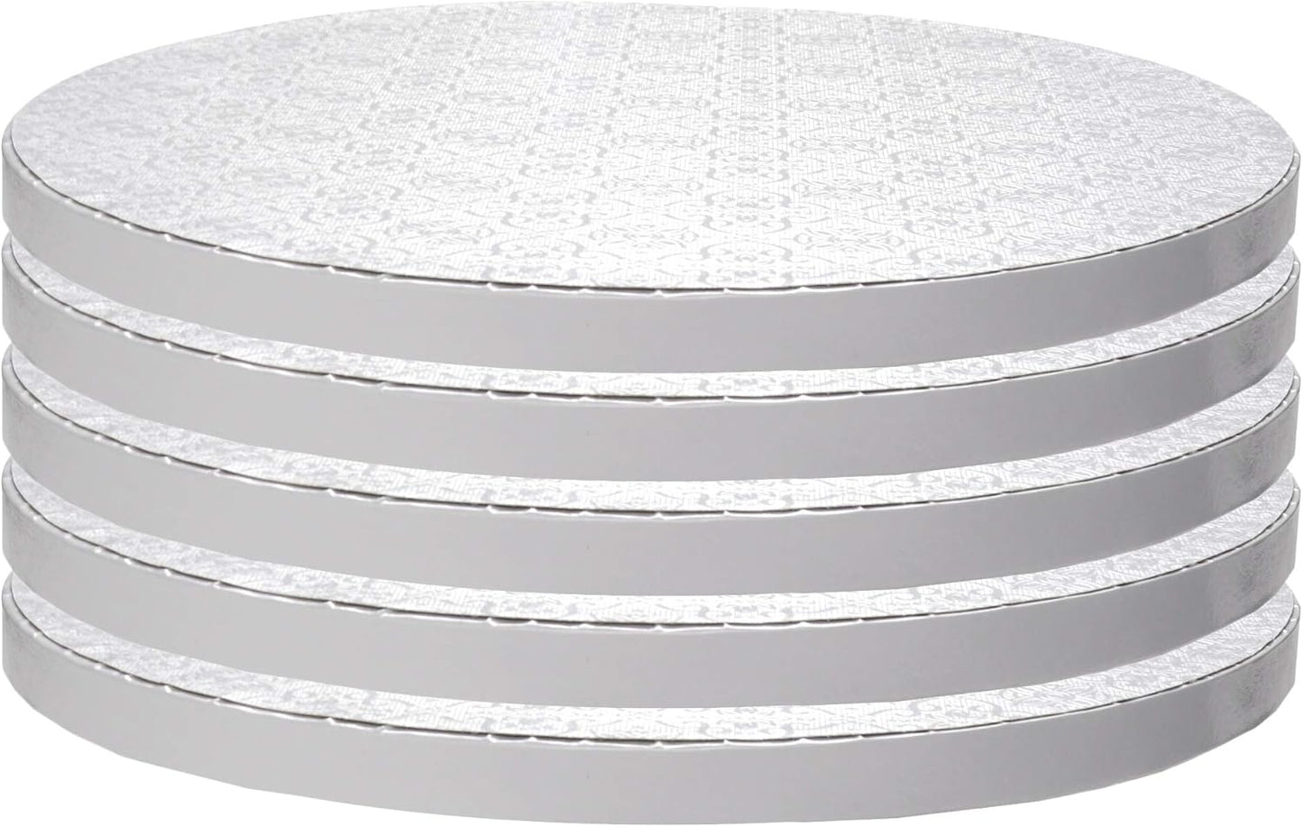 OCreme Cake Board Set of 5, 18in Round Cake Circles for Baking