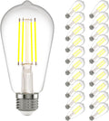 E26 LED Edison Bulbs 6W (60W Equivalent) Warm 2700K Pack of 20