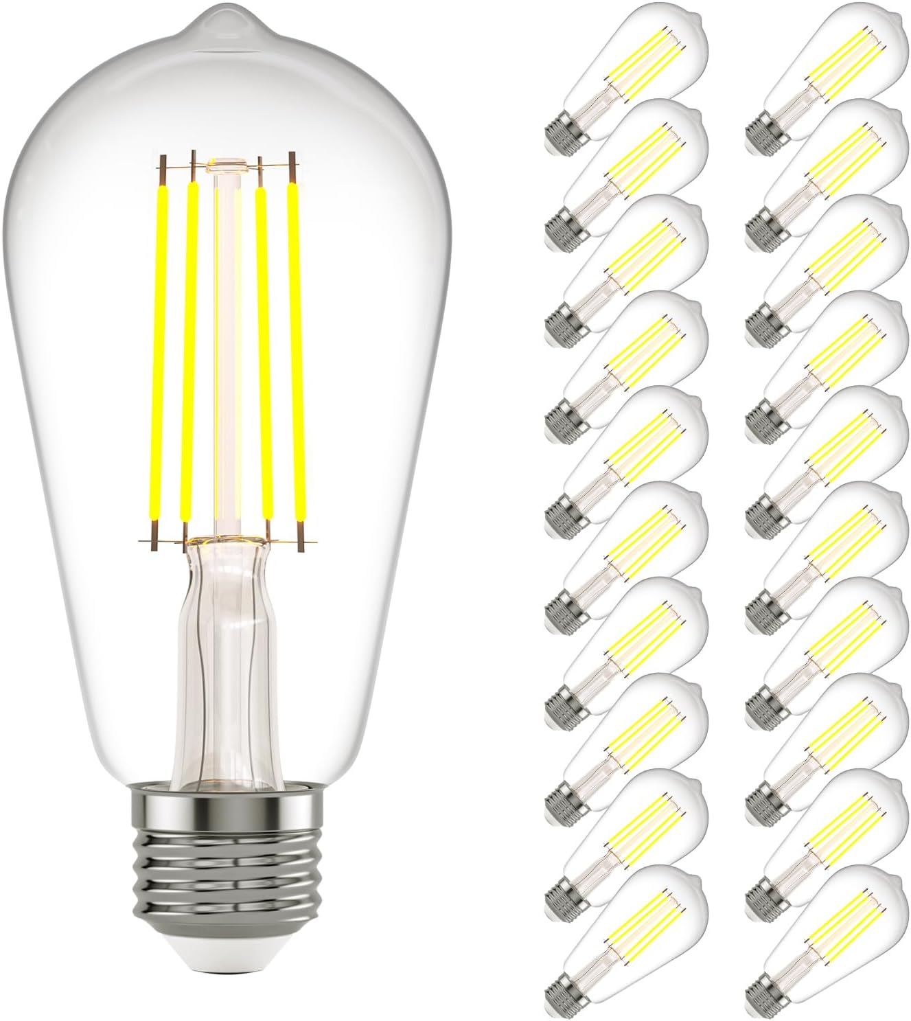 Kawaya E26 LED Edison Bulbs: Dimmable 60W Equivalent Warm Light