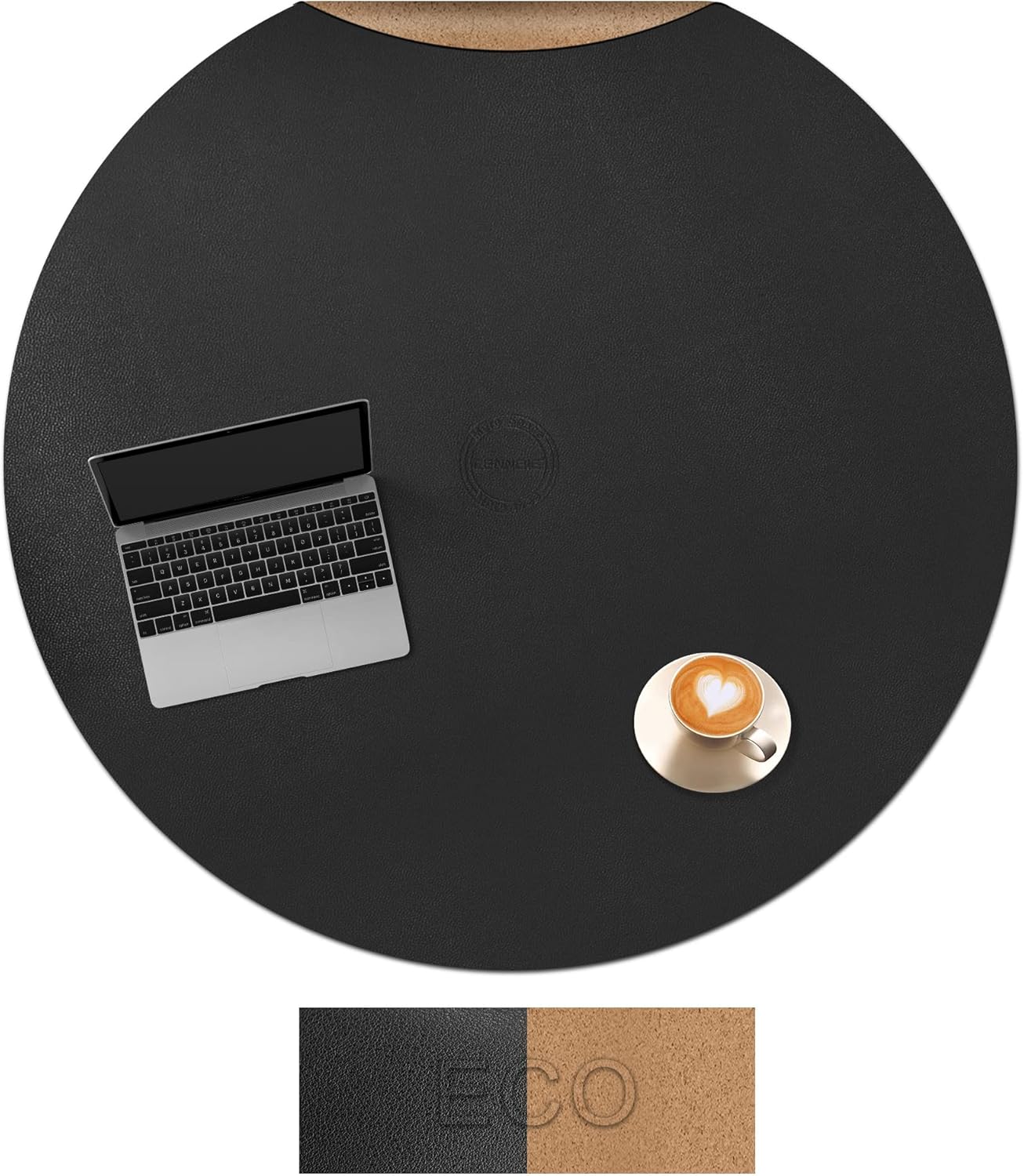 CENNBIE Round Table Mat - Versatile Cork Leather Placemats