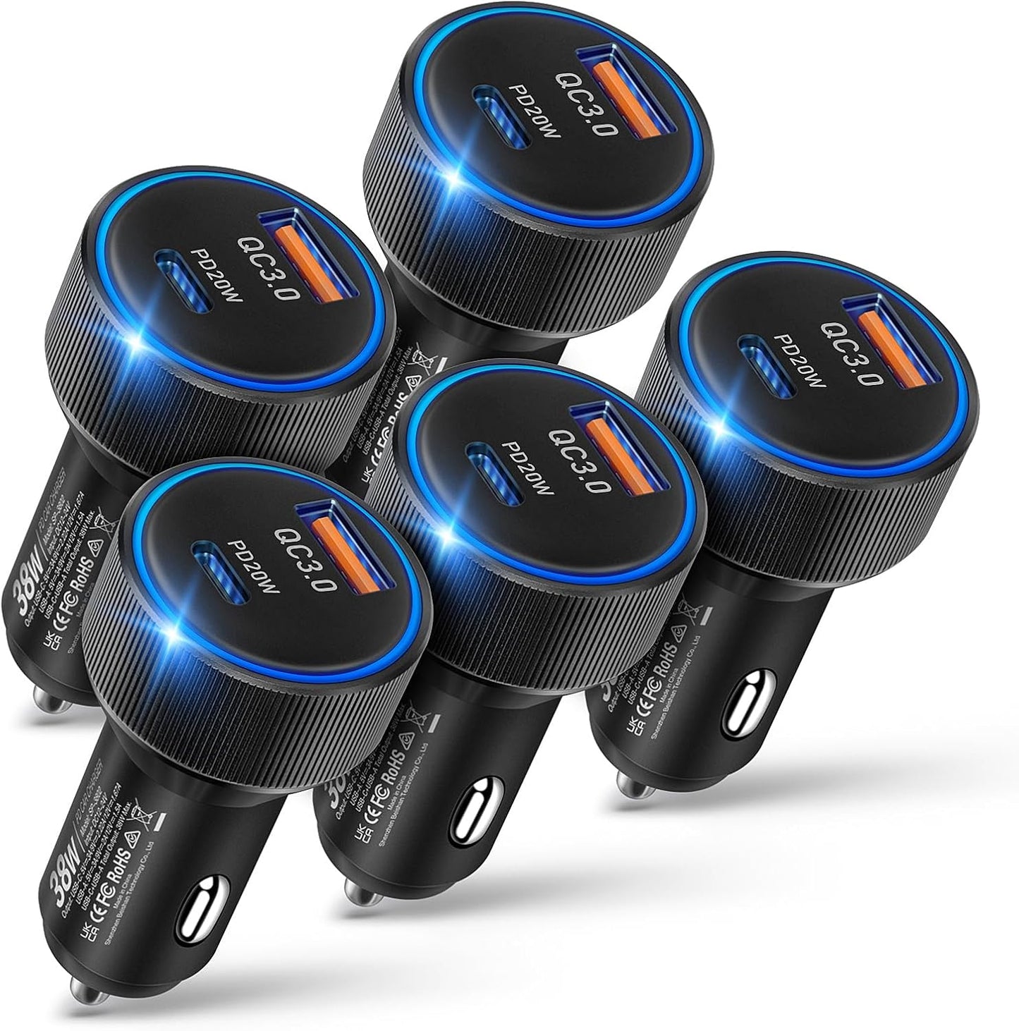 Boxeroo 38W Fast Car Charger - Ultimate Power Boost!