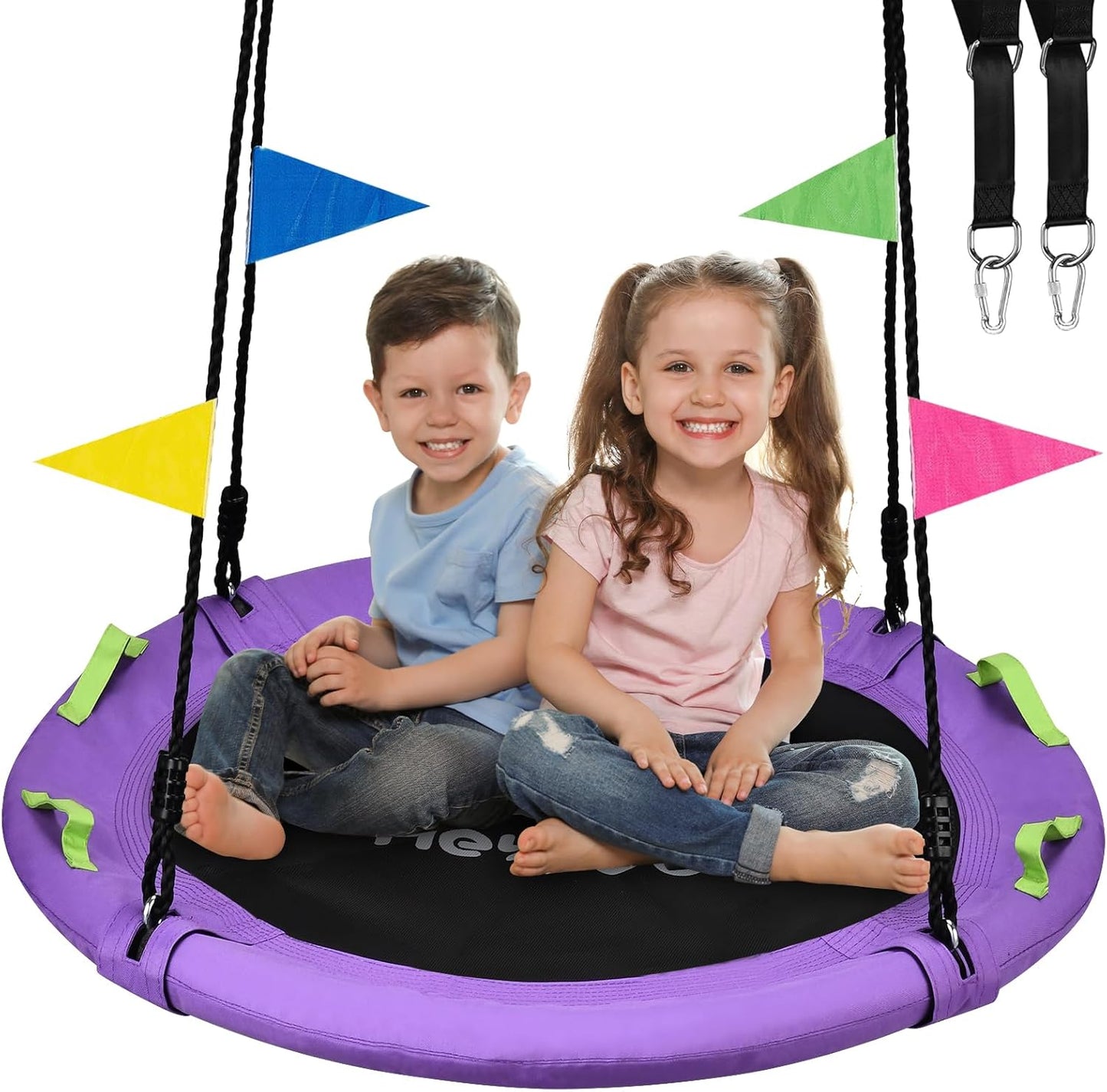 Tree Swing Saucer Swing 40 Inch for Kids with 900lbs Capacity