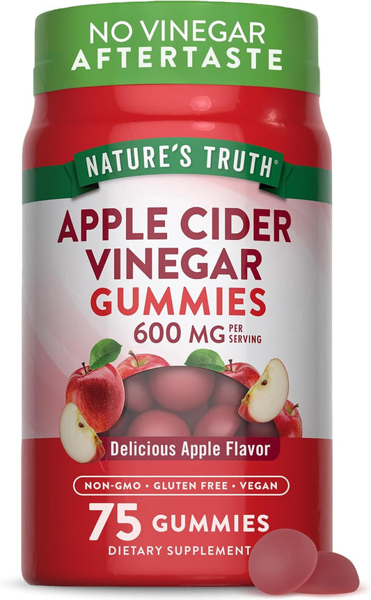 Apple Cider Vinegar Gummies | Vegan & Gluten-Free | 600 mg