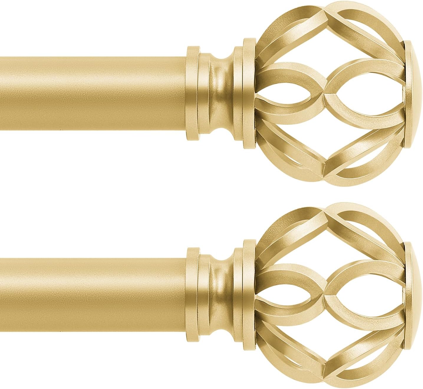 Gold Decorative Farmhouse Curtain Rods for Elegant Home Decor