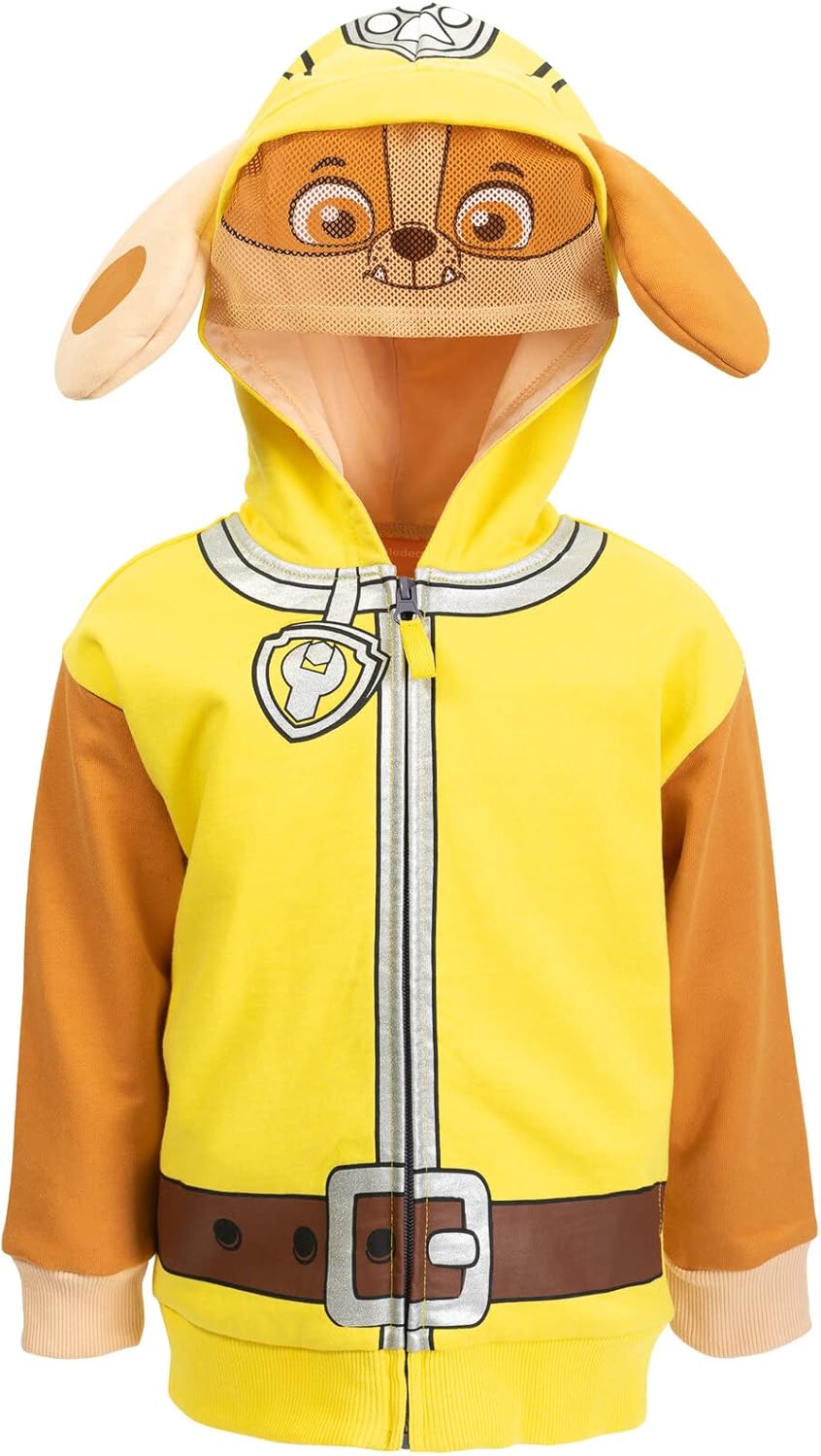 Paw Patrol Rubble Chase Skye Fleece Zip Up Hoodie for Kids