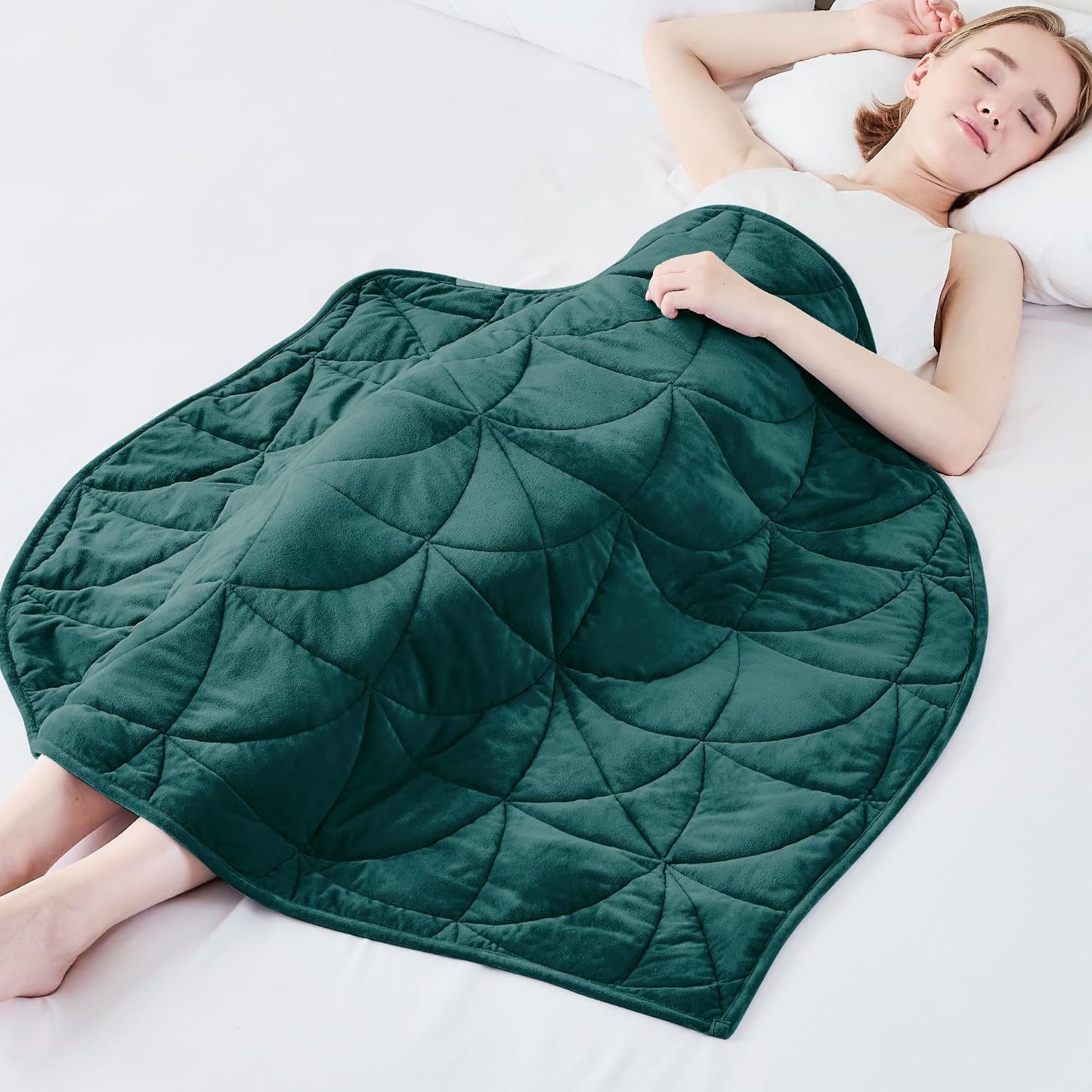 Weighted Lap Blanket for Adults, Soft & Portable Comfort